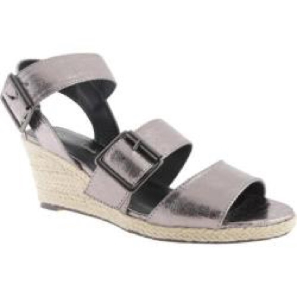 Antionio Melani  Metallic Gold & Silver wedges